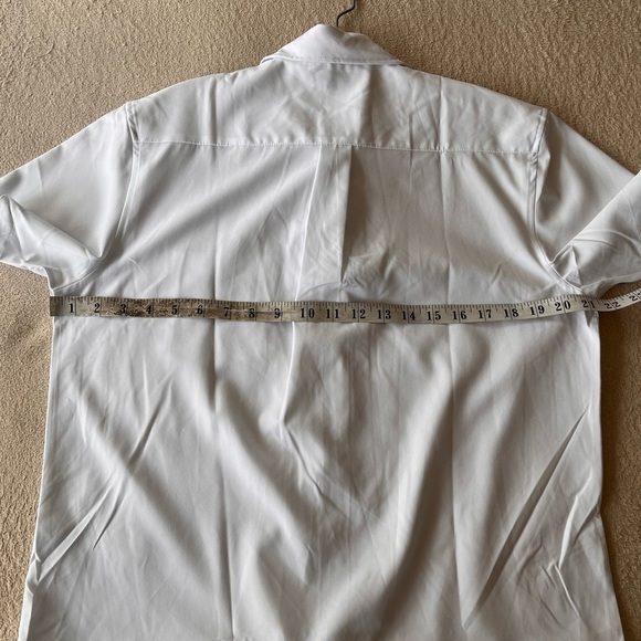 NWT Nautica White Short Sleeve Uniform Shirt Boys M (12/14) - Picture 10 of 11